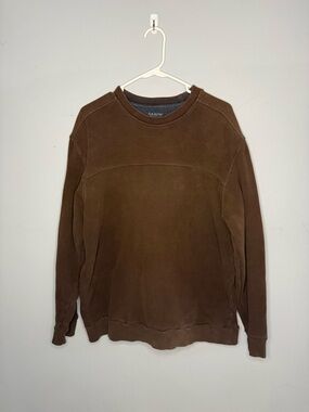 Arrow Men's Brown Crewneck Pullover Sweater